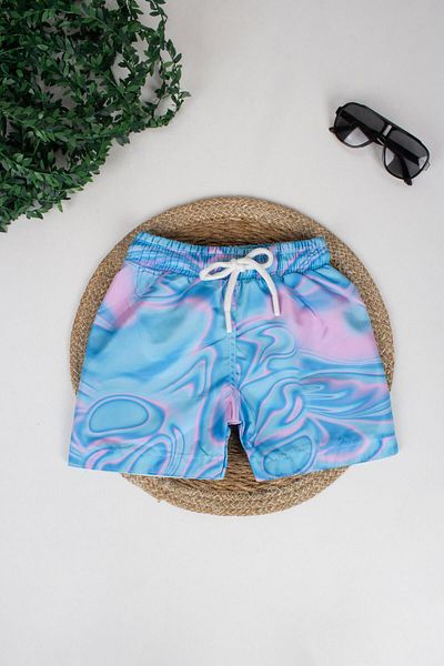 TRENDİMİZBİR Pantaloni scurți de baie cu modele pentru băieți
