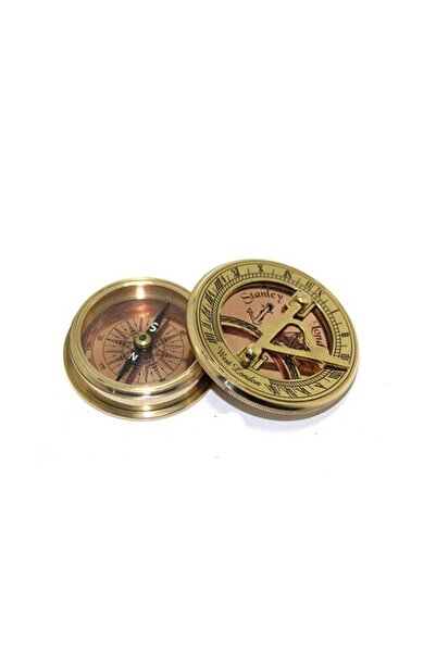 hediyesahibi ساعة شمسية بوصلة 2 سم × 7 سم
