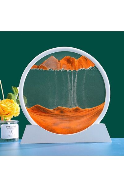 keyfim shop İsme Özel 3D Hareketli Sandscape Kum Saati Dekoratif