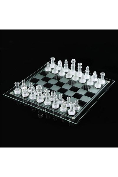 Hediye Sahibi Glass Chess Set 25*25 Cm