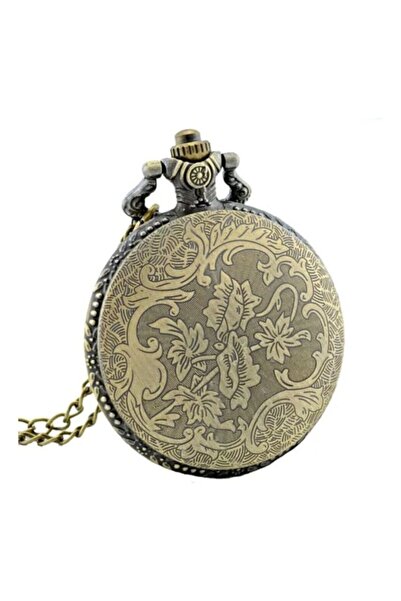 CornerShop Moon and Star Embossed Quartz Chain Clock