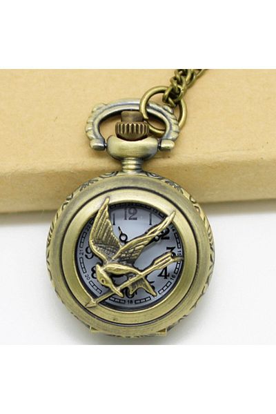 Hediye Sahibi Retro Hunger Game Large Quartz Chain Pendant Clock