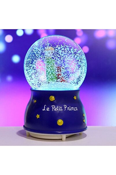 hediyesahibi Küçük Prens Kar Püskürten Büyük Boy Işıklı Ve Müzikli Kar Küresi...