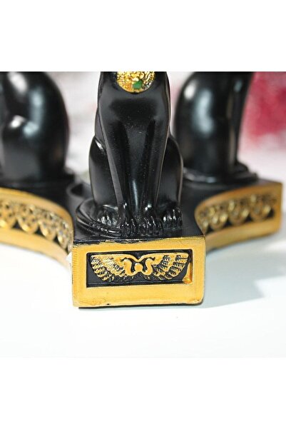 hediyesahibi Διακοσμητικό θυμιατήρι με σχέδιο αιγυπτιακής γάτας