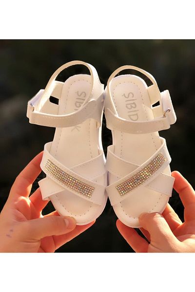 Pandalina sandale copii moda Strasuri Velcro Talpa antiderapanta Sandale copii vara pantofi copii