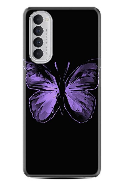 Kılıfland Oppo Reno 4 Pro Kılıf Resimli Desenli Silikon Platinium Series Blac...