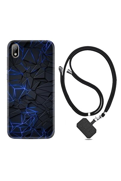 Kılıfland Huawei Y5 2019 Kılıf Resimli Desenli Silikon Boyun Askılı Karmaşık ...