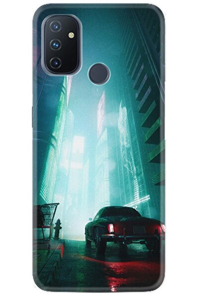 Oneplus Nord N10 Kılıf Silikon Desen Özel Seri Night Cars 1619
