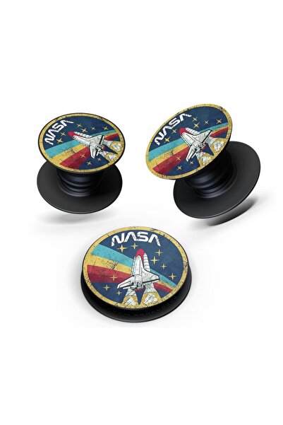 Kılıfland Desenli Pop Socket Nasa Telefon Parmak Tutucu Popsocket Stand