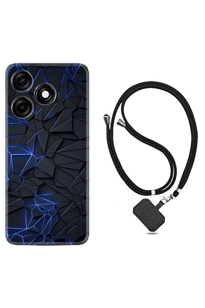 TECNO Spark 10C Kılıf Boyun Askılı İpli Karmaşık 1874