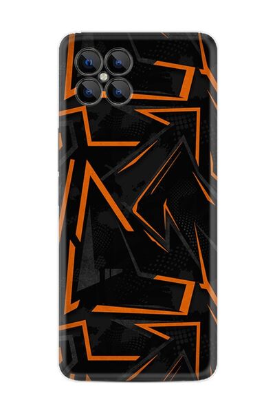 omix X600 Kılıf Silikon Desen Özel Seri Zigzaglar 1651