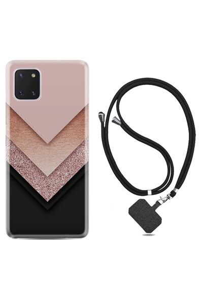 Kılıfland Samsung Galaxy Note 10 Lite Kılıf Desenli Silikon Boyun Askılı Grea...