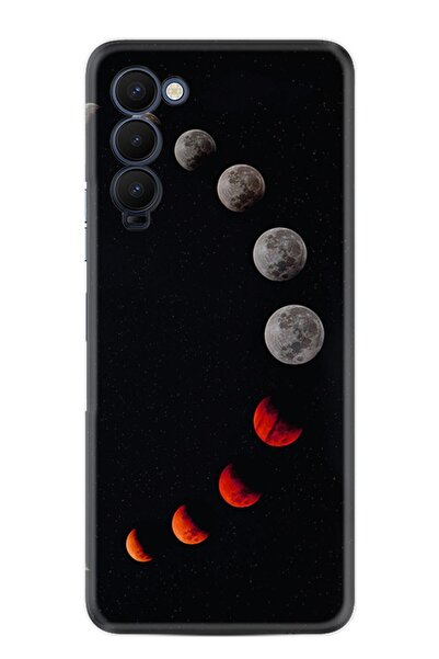 TECNO Camon 18 Premier Kılıf Resimli Desenli Silikon Platinium Series Mooons ...