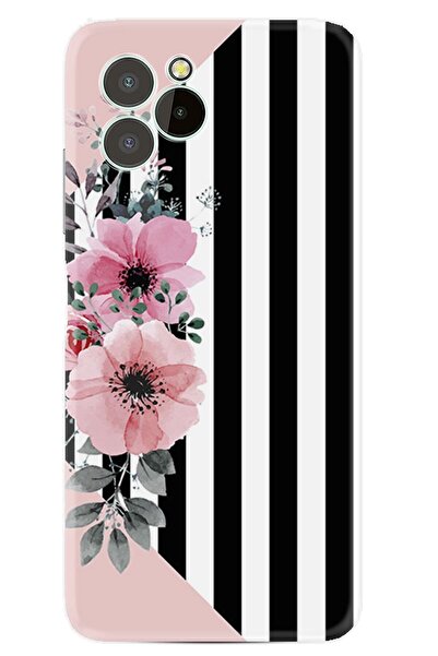 oukitel C21 Pro Kılıf Resimli Desenli Baskılı Silikon Flowers 4 1390