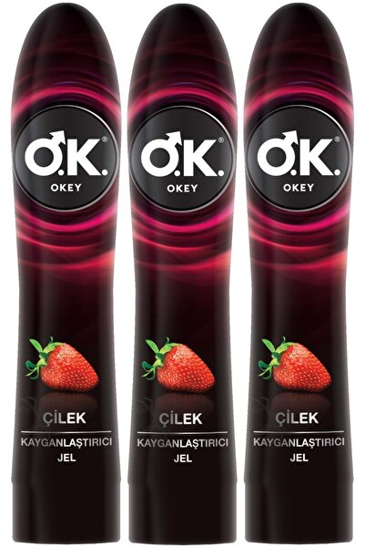 Okey Kayganlaştırıcı Jel 100ml Çilekli (3 LÜ SET)