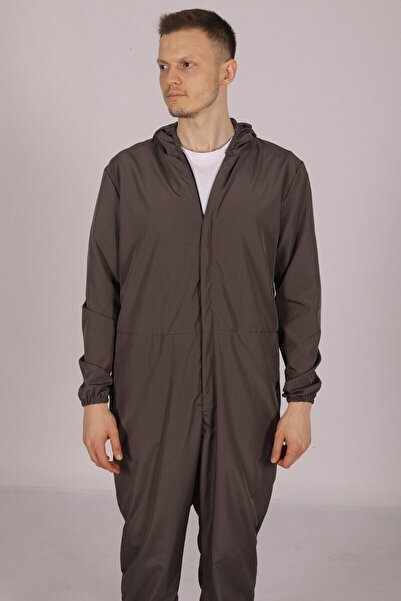 Pratik Medikal Gri Işçi Tulumu Balıkçı Çiftçi Bahçıvan Kuaför Laboratuvar Sıvı Itici Terletmez Kumaş Unisex