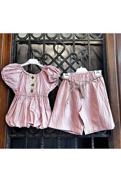 Terry Girl's Shorts Set