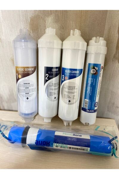 FİLTEK Su Arıtma Cihazları Için Eco Inline 12'' Filtre Seti 5'li