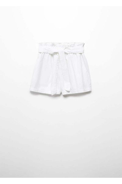 MANGO Kids Paperbag-Shorts mit Gürtel