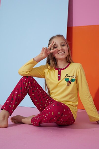 Ayans Pijama Long Sleeve Seasonal Combed Cotton Children's Pajamas Set