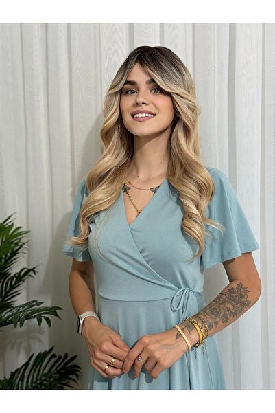 Fenomen Peruk Uzun Perçemli Gerçek Saç Dokusunda Peruk