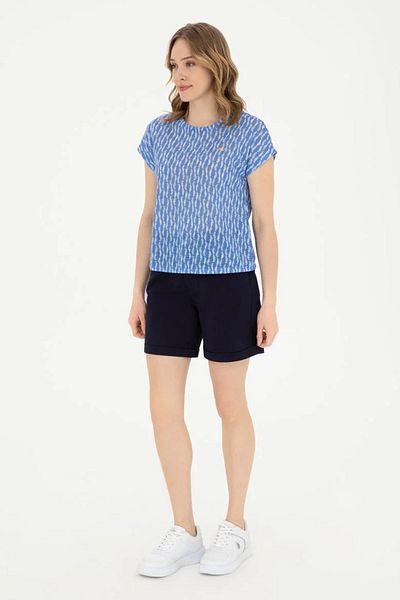U.S. Polo Assn. Tricou pentru femei cu gât crew - G082SZ011.000.1825251 DMLS