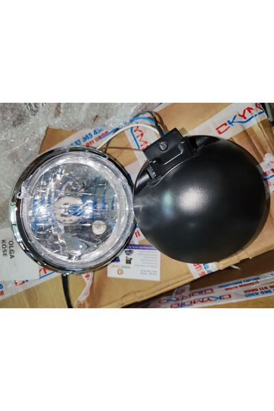 Yuki Motorsiklet Ön Far Yuvarlak yandan girişili nikalj