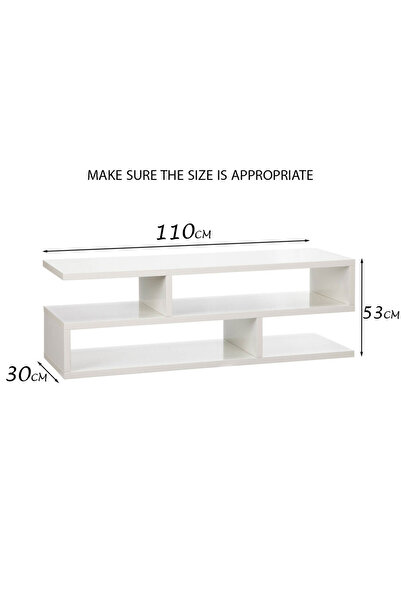 Modern home Modern TV and Coffee Table Living Room Home Furniture 110×30 White