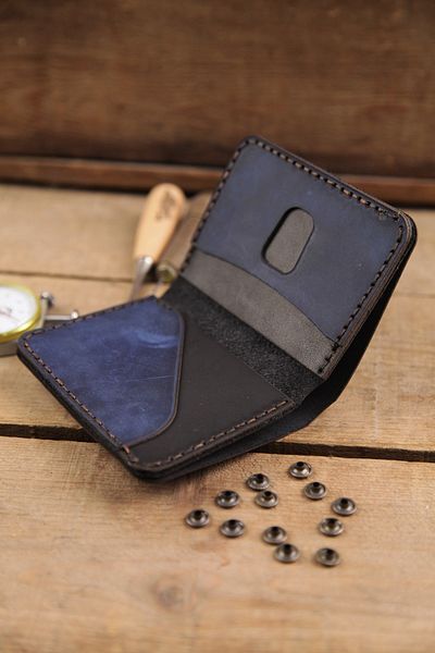 New Coast Leather 1900's Ανδρικό πορτοφόλι ρετρό - Γνήσιο δέρμα Χειροποίητο