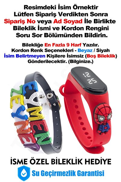 tutkanstore Hediye Bileklik Figürlü Çocuk Kol Saati 5 Atm Su Geçirmez Dokunma...