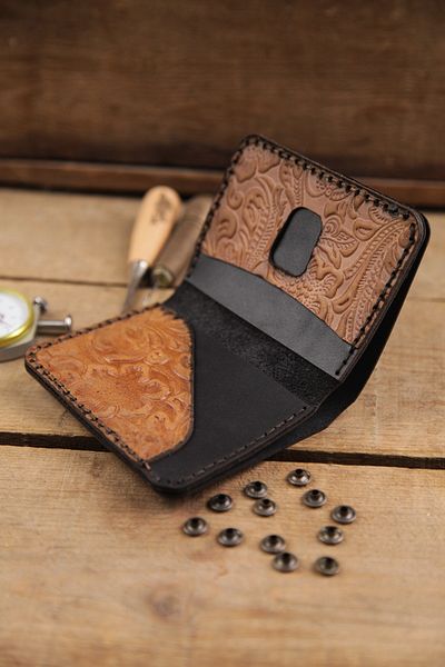 New Coast Leather 1900's Ανδρικό πορτοφόλι ρετρό - Γνήσιο δέρμα Χειροποίητο