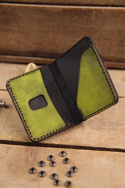 New Coast Leather 1900's Ανδρικό πορτοφόλι ρετρό - Γνήσιο δέρμα Χειροποίητο