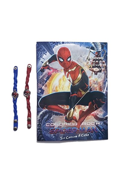 şahane parti Spiderman Boyama Kitabı Bleklik Hediyeli (BOYAMA , STİCKER , ARK...