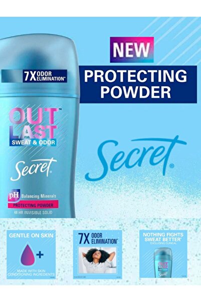 Secret Outlast ProtectingPowder Katı Deodorant-Koruyucu Pudra 48Saat Etkili K...