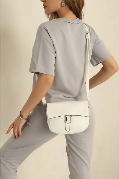 citycenterfashion Geantă de damă cu cataramă argintie cu închidere magnetică pentru umăr cty-lbn-3355