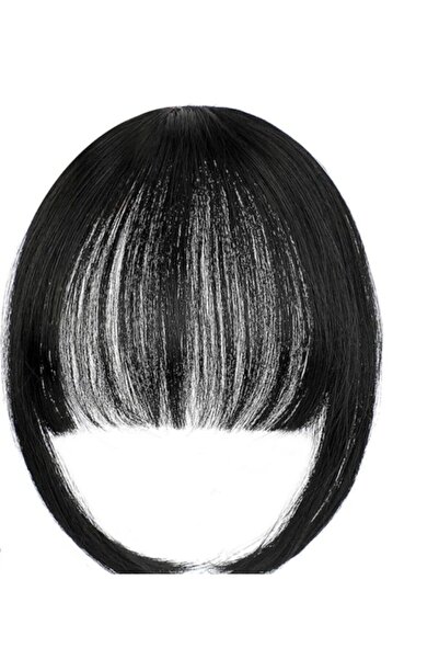 havalı peruk Siyah Kahkül Sentetik Saç