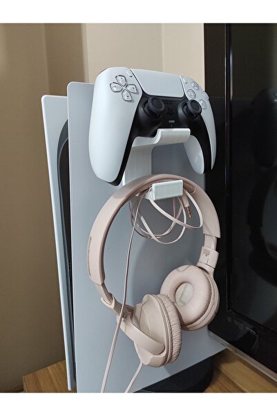 Nerva Design 3D PS5 Kol Ve Kulaklık Tutucu Aparat, PS5 Konsol Aparatı