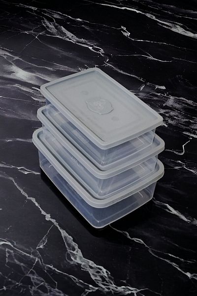MAVİKÖY 12-Piece Deep Freezer Refrigerator Organizer - 1500ML-1000ML-750ML Storage Container