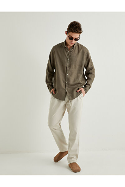 Koton Лляні джоггер-штани зі шнурівкою на талії та кишенями