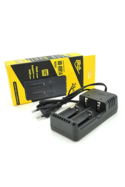TAREZ HD-8991A 3.7V Li-iOn 2’li Pil Şarj Cihazı Fişli 18650-26650-10440-14500-16340-16650-18350-18500