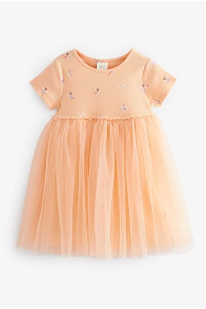 Next Baby Pamuklu Peri Kızı Desenli Tütülü Elbise