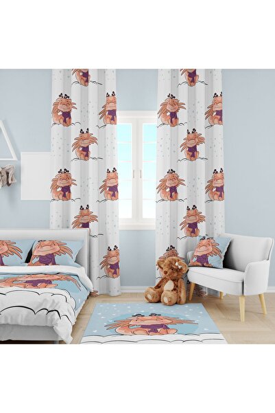 EVSEHOMES СИМПАТИЧНИЙ ДИНОЗАВР ДИТЯЧИЙ КОМПЛЕКТ (ФОНОВА ШТОРКА - ПОКРІВЛЯ ДЛЯ...