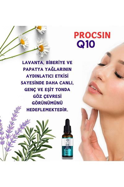 PROCSIN Q10 Brightening and Wrinkle Eye Contour Care Oil - 20 ML