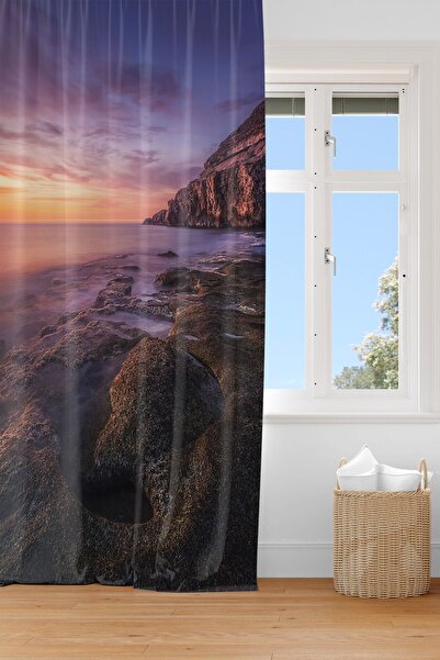 EVSEHOMES CURSĂ DE SOARE PEISAJ IMPRIMARE DIGITALĂ PERDEAUĂ DE FOIȚĂ