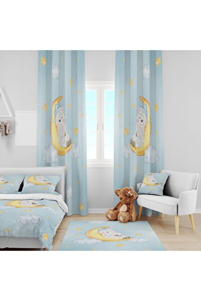 EVSEHOMES AYDA KUZU ДИТЯЧА КІМНАТА (ФОНОВА ШТОРКА - ПОКРІВЛЯ ДЛЯ ЛІЖКА ТА ПОД...