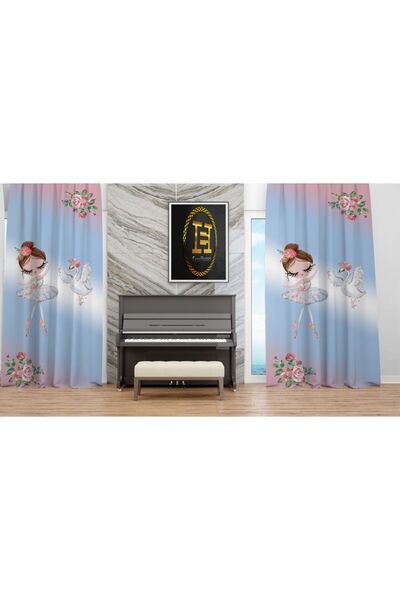 EVSEHOMES Лебідь і балерина на однокрилому тлі