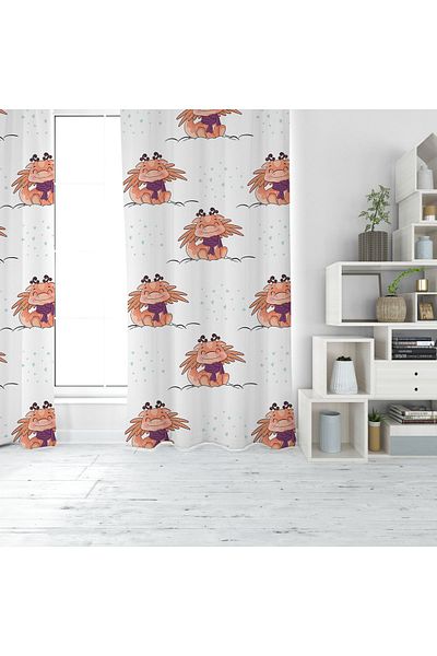 EVSEHOMES MULTI CUTE DINOSAUR DIGITAL PRINTING SINGLE WING PHONE CURTAIN