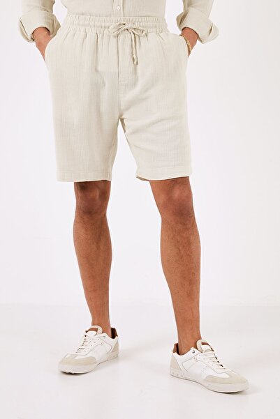 Buratti Pamuklu Regular Fit Cepli Müslin Short Erkek SHORT CF24S657802