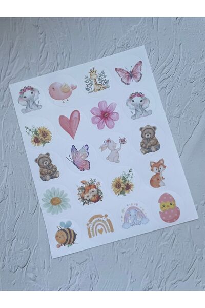 eylülün etiket fabrikası Set de autocolante drăguțe mixte - Autocolant opac -...