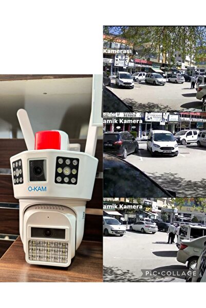 kendinalyap Çİft Panoramik Lensli Dış Mekan PTZ  6mp Wifili Kablosuz Kamera